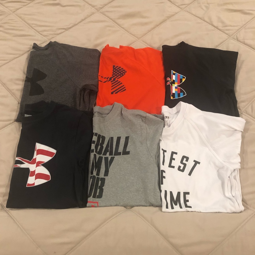 Under Armour lot of 6 boys T-shirts
